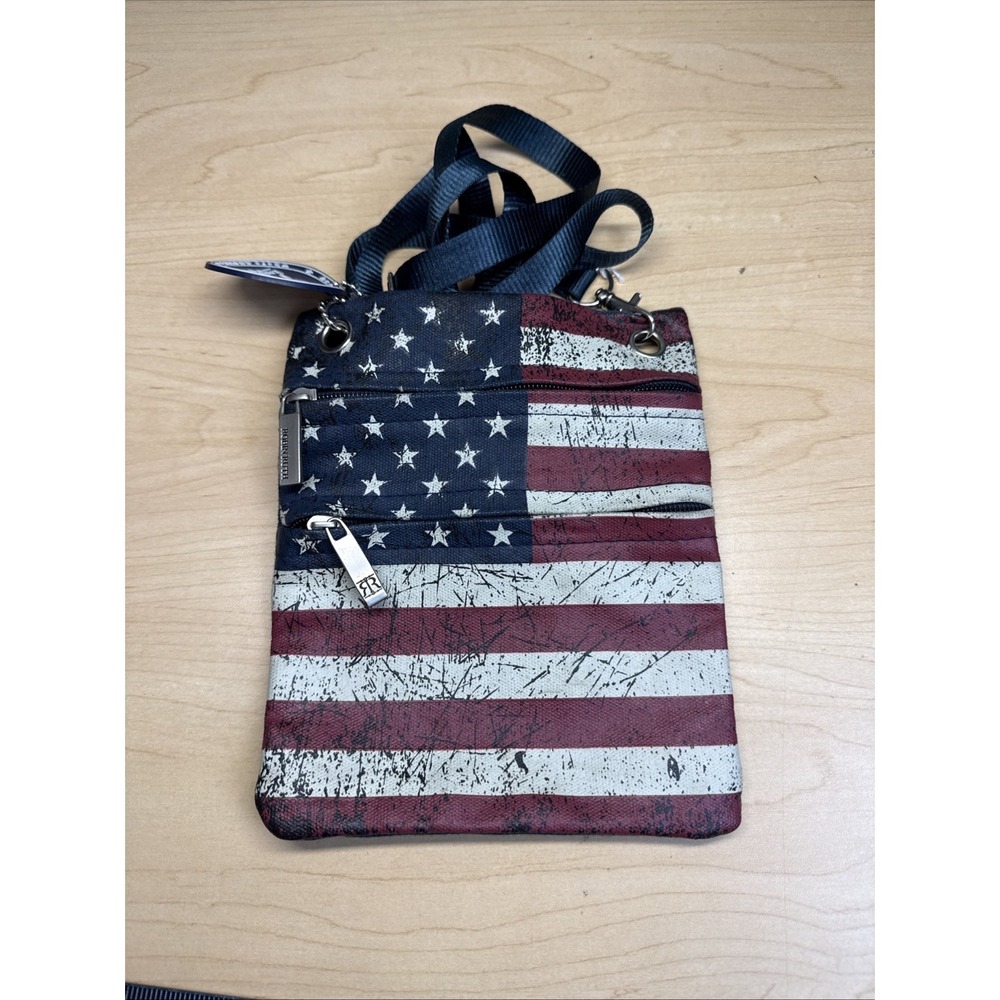 Robin Ruth Crossbody USA Flag Red White & Blue Patriotic Design